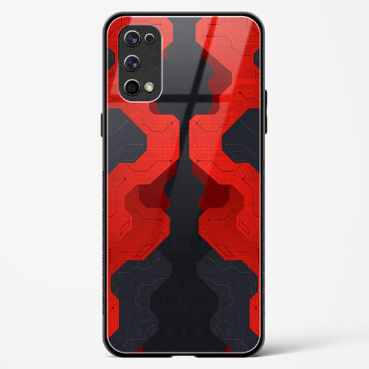 Crimson Fury - Realme 7 Pro Glass Gripper Case