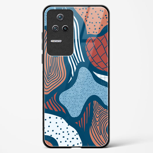 Doodle Waves - Redmi K40S Glass Gripper Case