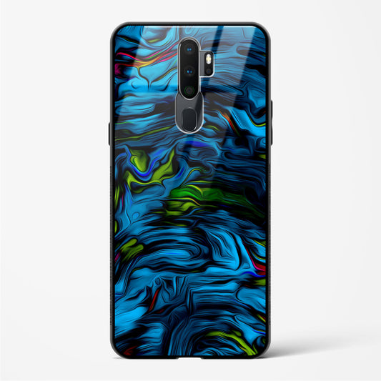 Aquatic Blue - Oppo A11x Glass Gripper Case