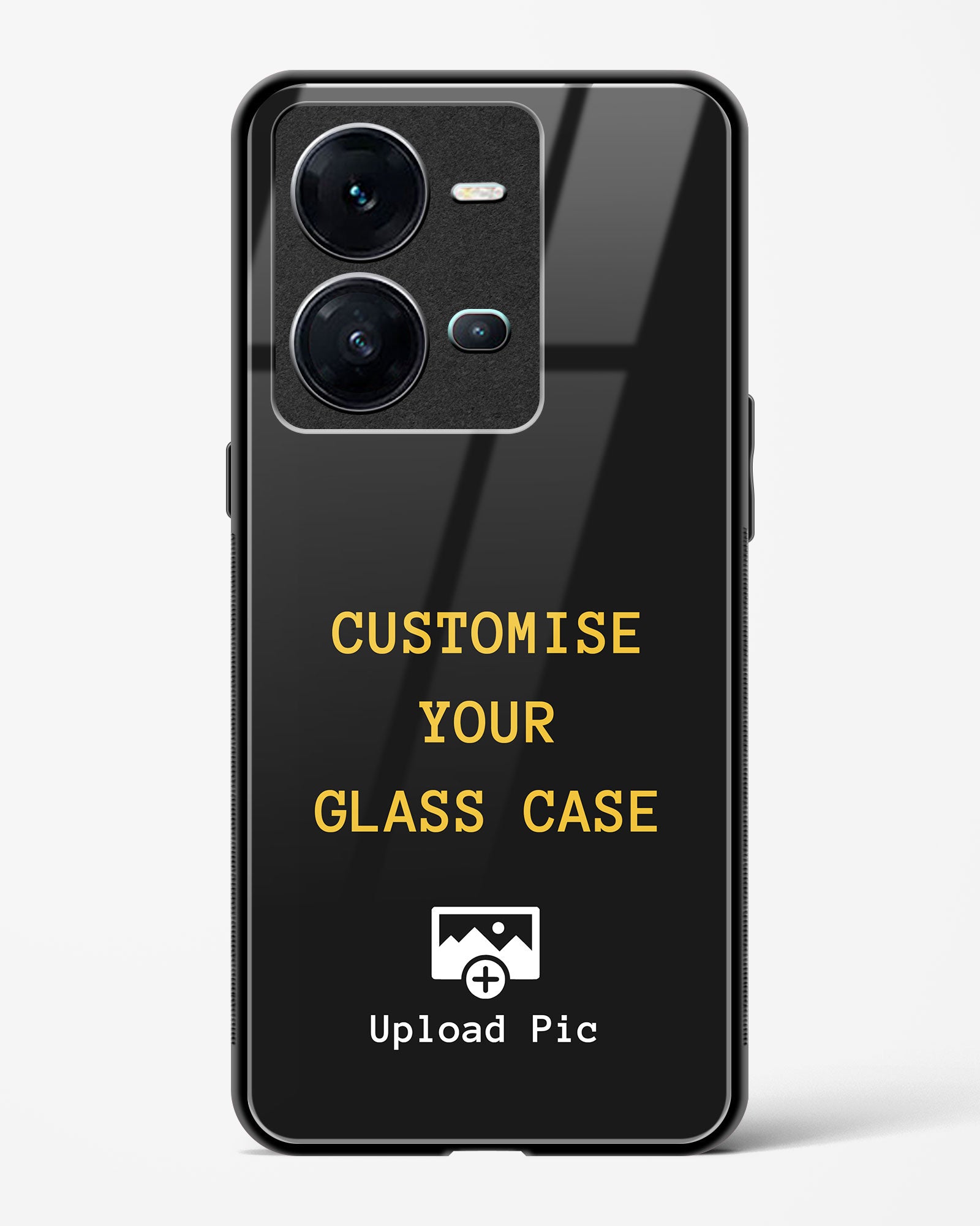 Customizable - Vivo V25 Glass Gripper Case