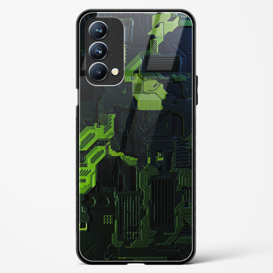 Shadowed Jade - Oppo A74 Glass Gripper Case