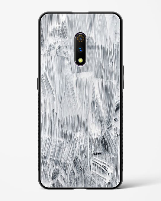 White Paint - Realme X Glass Gripper Case