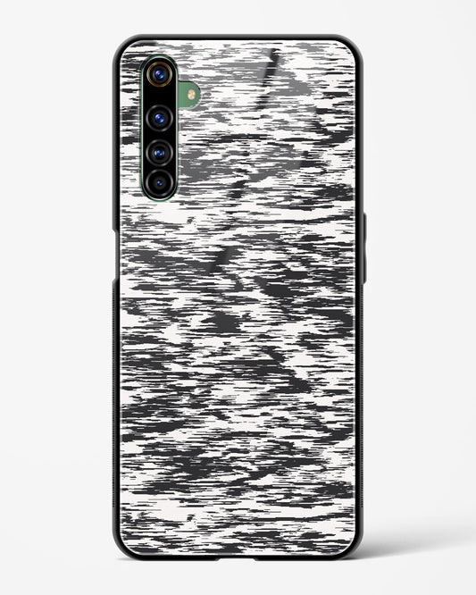 Black and White Glitch - Realme X50 Pro Glass Gripper Case