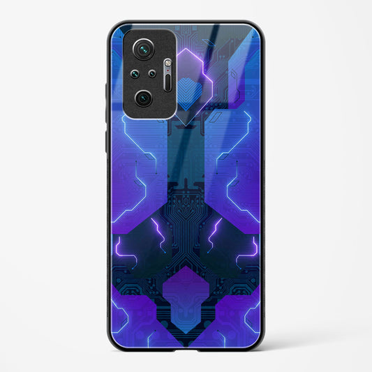 Electric Blueburst - Redmi Note 10 Pro Glass Gripper Case