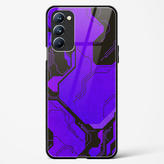 Purple Pulse - Oppo A55 5G Glass Gripper Case