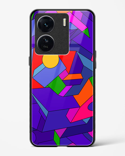 Geometric Chroma - Vivo iQOO Z7s Glass Gripper Case