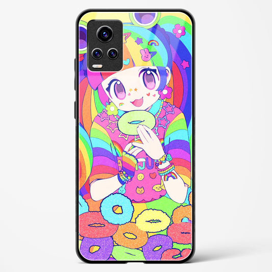 Kawaii Girl Art - Vivo V20 Pro Glass Gripper Case