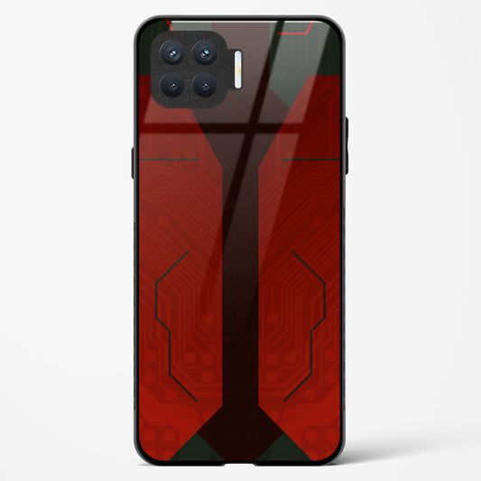 Scarlet Sentinel - Oppo F17 Glass Gripper Case