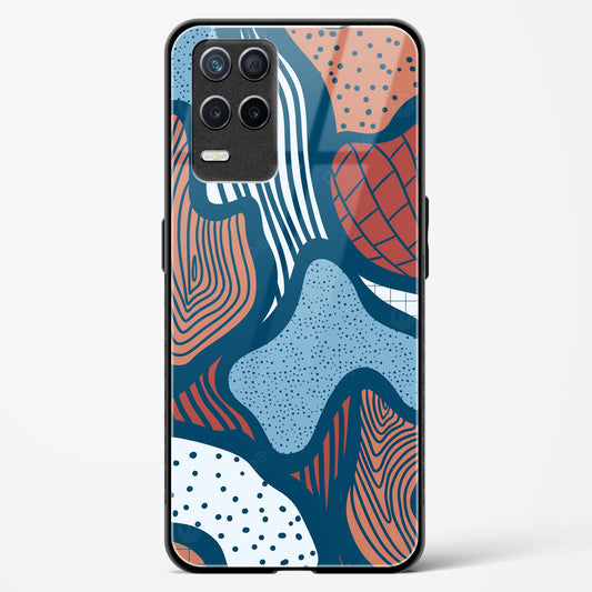 Doodle Waves - Realme Narzo 30 5G Glass Gripper Case