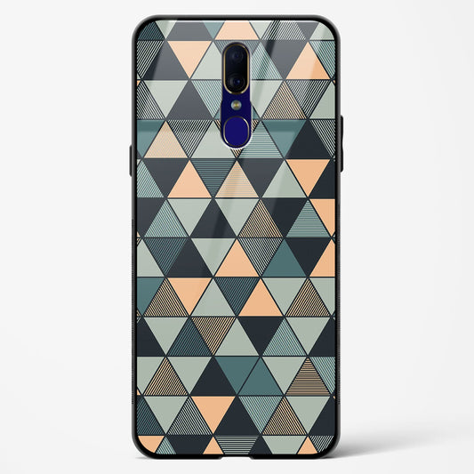 Triangle Mosaic - Oppo F11 Glass Gripper Case