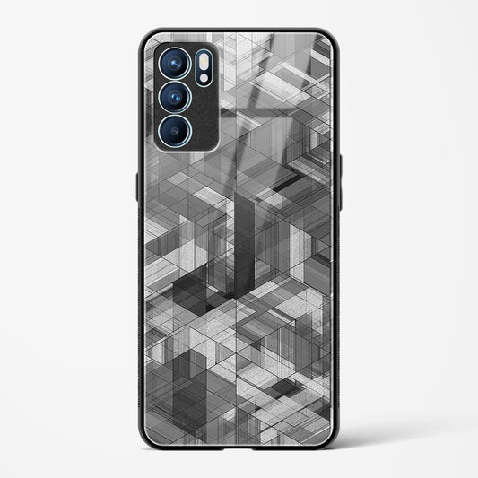 Black Diamond Grid - Oppo Reno 6 Glass Gripper Case