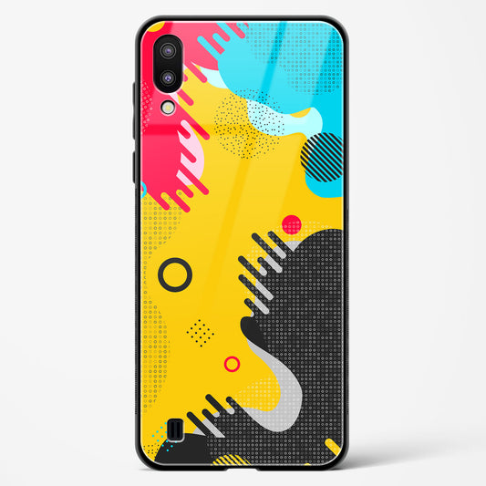 Boho Abstract - Samsung Galaxy M10 Glass Gripper Case