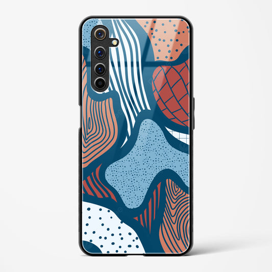 Doodle Waves - Realme 6s Glass Gripper Case