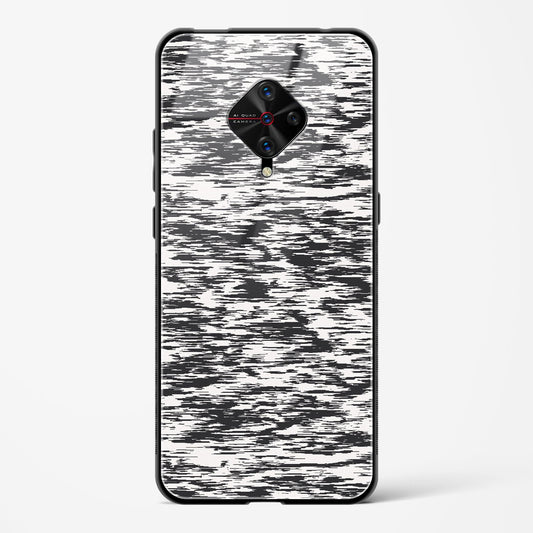 Black and White Glitch - Vivo S1 Pro Glass Gripper Case