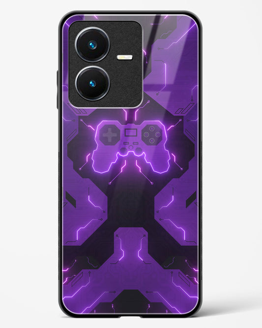 Violet Vortex - Vivo Y22 Glass Gripper Case