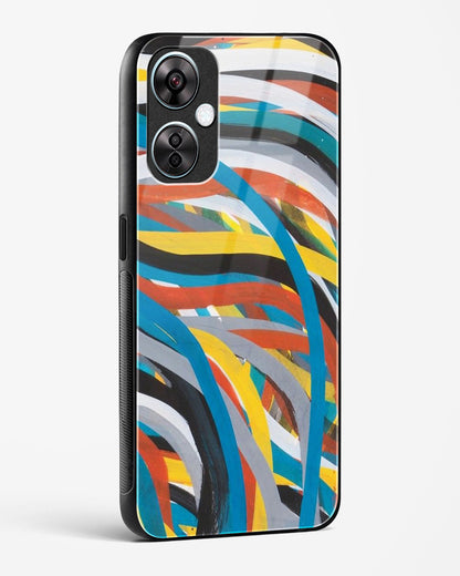 colorful stroke pattern - OnePlus Nord CE 3 Glass Gripper Case