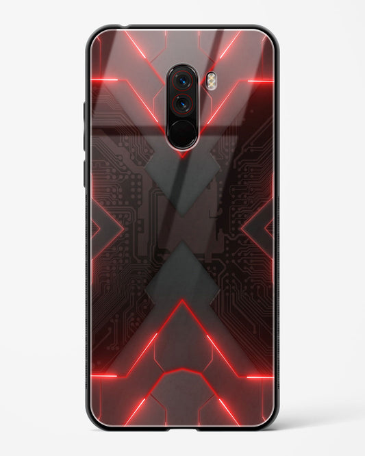 Red Horizon - POCO F1 Glass Gripper Case