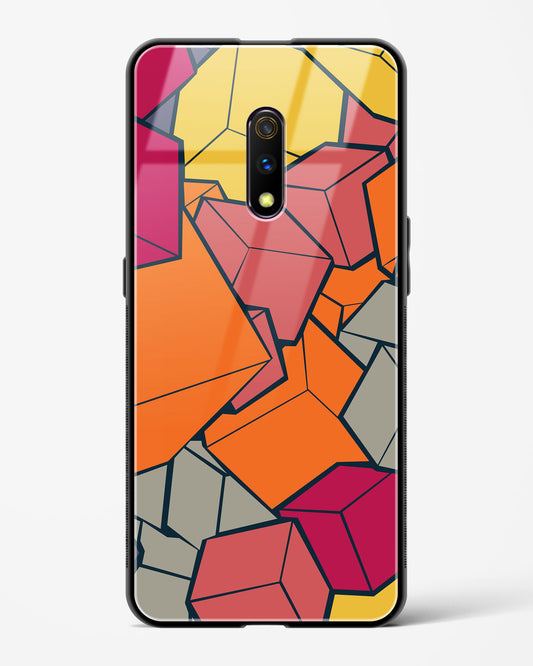 Cubic Blast - Realme X Glass Gripper Case