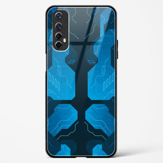 Cobalt Cascade - Realme 7 Glass Gripper Case