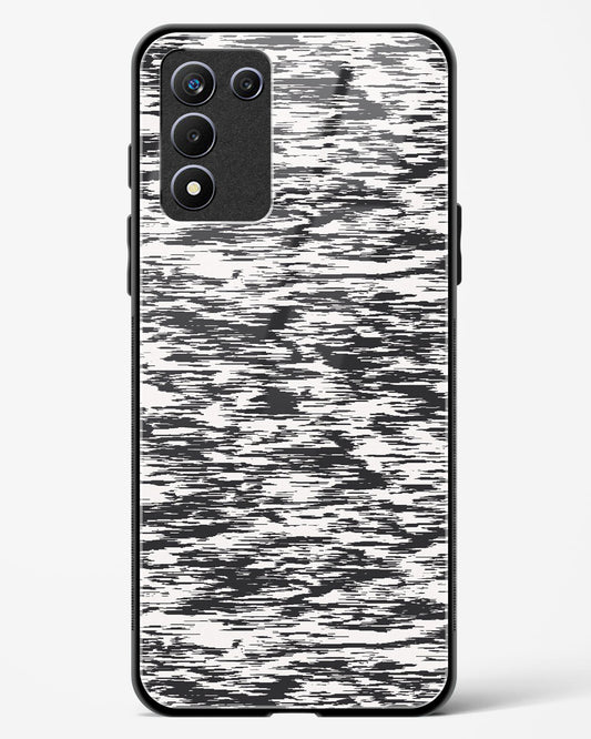 Black and White Glitch - Realme 9 5G Speed Edition Glass Gripper Case