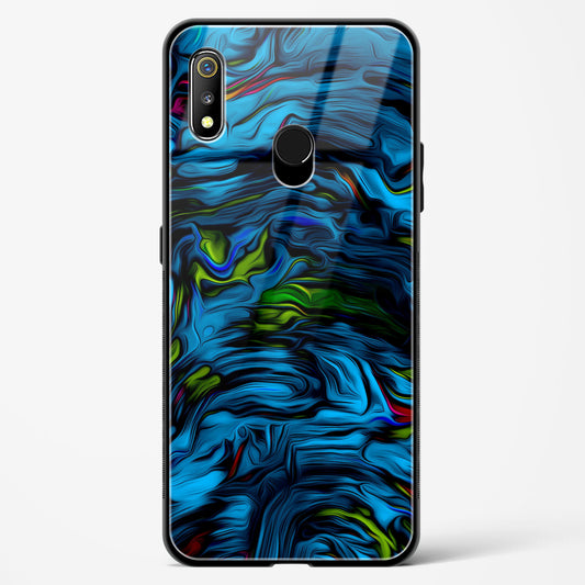 Aquatic Blue - Realme 3 Glass Gripper Case