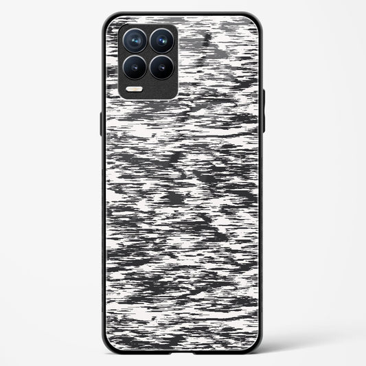 Black and White Glitch - Realme 8 Glass Gripper Case