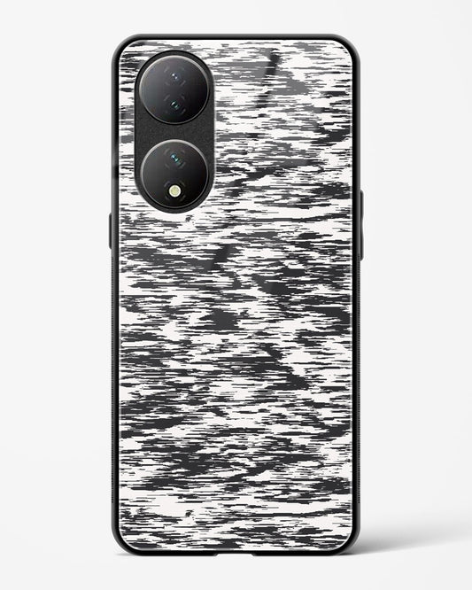 Black and White Glitch - Vivo Y100A Glass Gripper Case