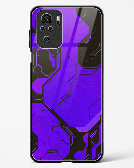 Purple Pulse - Redmi Note 10 Glass Gripper Case