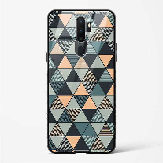 Triangle Mosaic - Oppo A5 2020 Glass Gripper Case