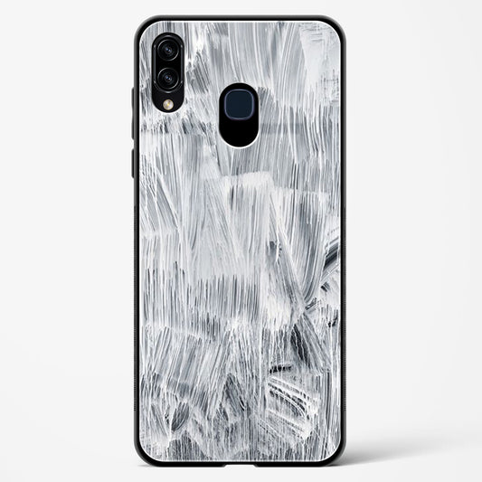 White Paint - Samsung Galaxy A10S Glass Gripper Case