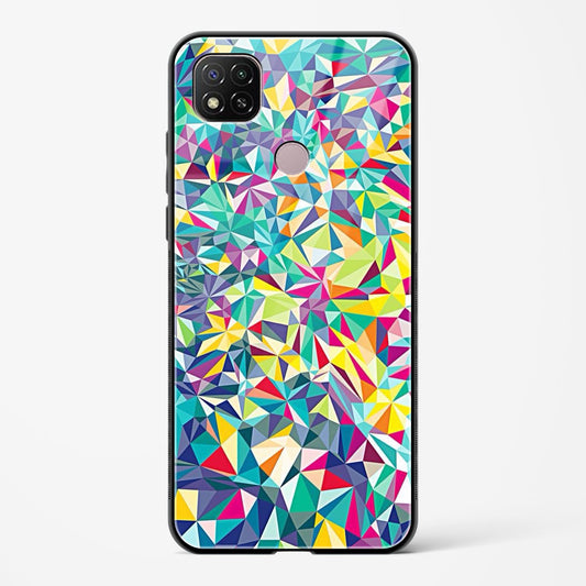 colorful geometric abstract - Redmi 9 Activ Glass Gripper Case