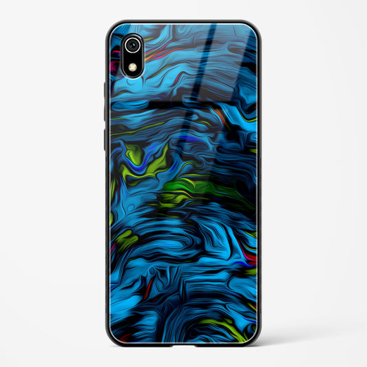 Aquatic Blue - Redmi 7A Glass Gripper Case