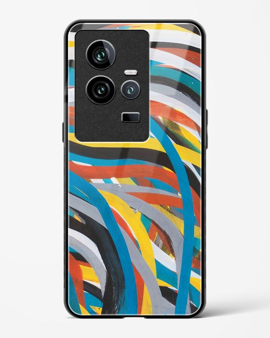 colorful stroke pattern - Vivo iQOO11 Glass Gripper Case