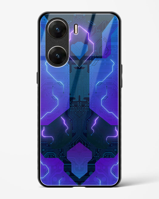 Electric Blueburst - Vivo V29e Glass Gripper Case