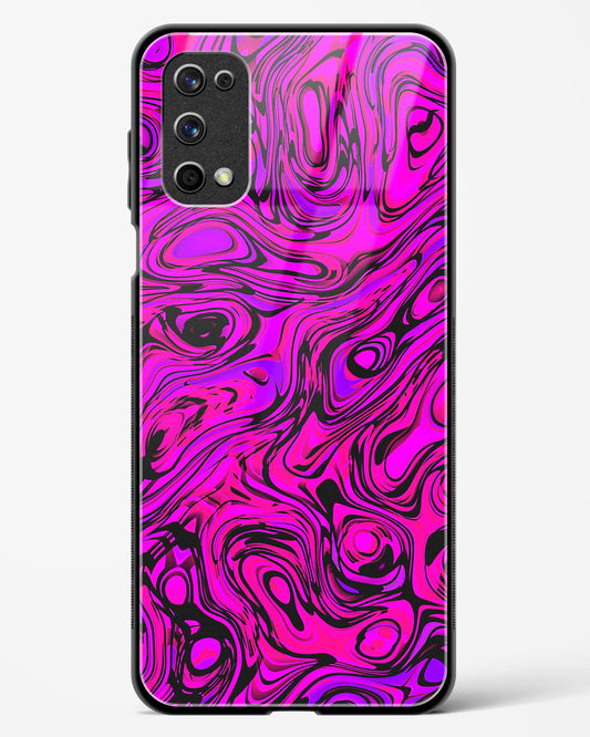 Colourful Liquid Vector - Realme X7 Pro Glass Gripper Case