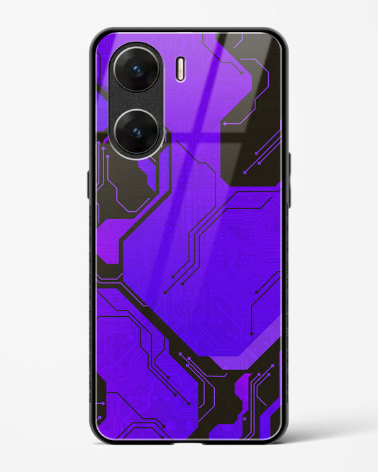 Purple Pulse - Vivo V29e Glass Gripper Case