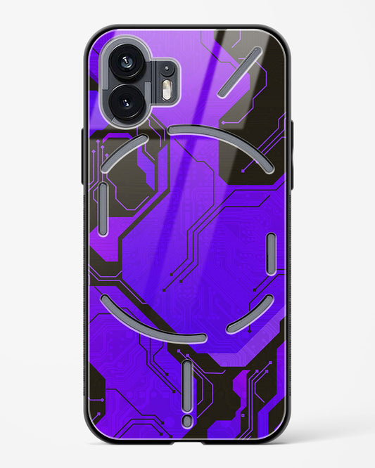 Purple Pulse - Nothing Phone 2 Glass Gripper Case