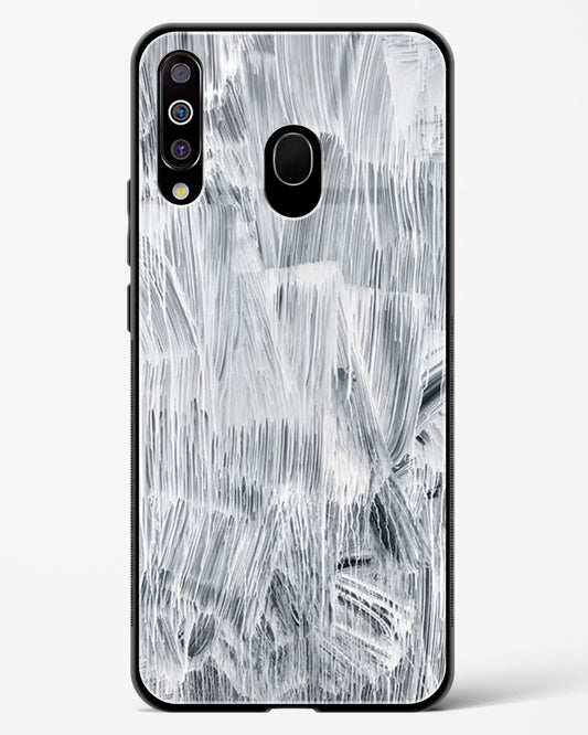 White Paint - Samsung Galaxy M40 Glass Gripper Case