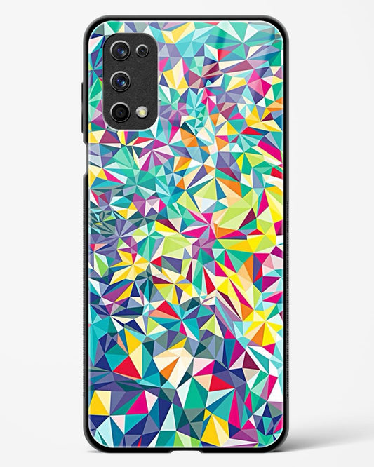 colorful geometric abstract - Realme X7 Pro Glass Gripper Case