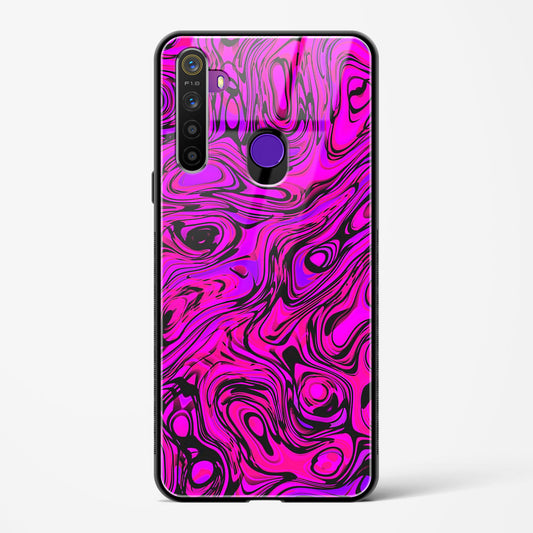 Colourful Liquid Vector - Realme 5 Glass Gripper Case