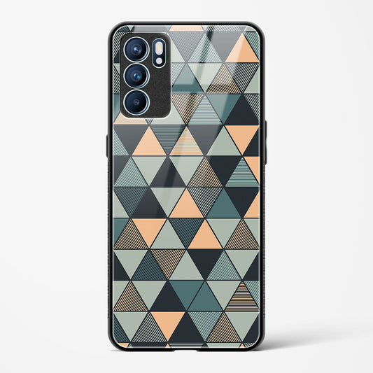 Triangle Mosaic - Oppo Reno 6 Glass Gripper Case