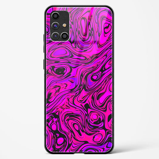 Colourful Liquid Vector - Samsung Galaxy M51 Glass Gripper Case