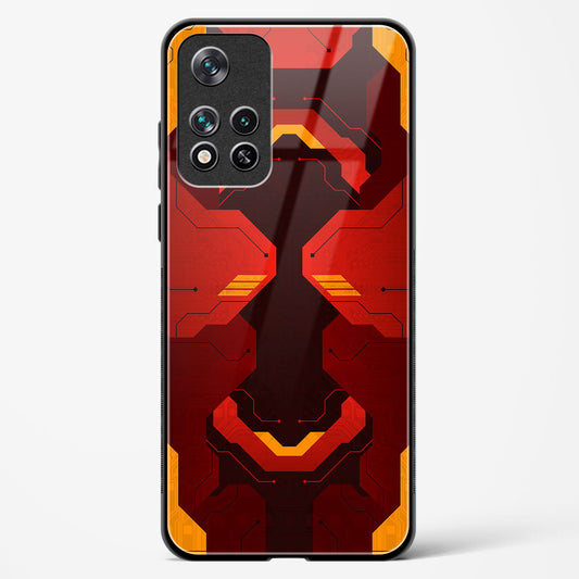 Flame Fusion - Redmi Note 11T 5G Glass Gripper Case