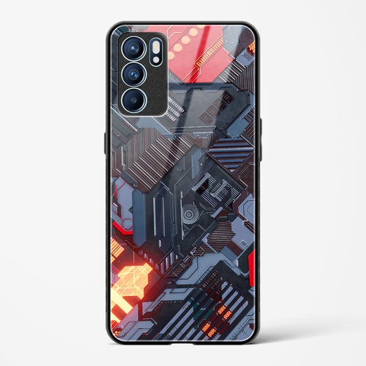 Sanguine Surge - Oppo Reno 6 Pro 5G Glass Gripper Case