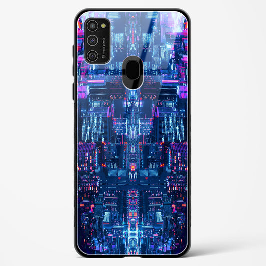 City Glitch - Samsung Galaxy M21 Glass Gripper Case