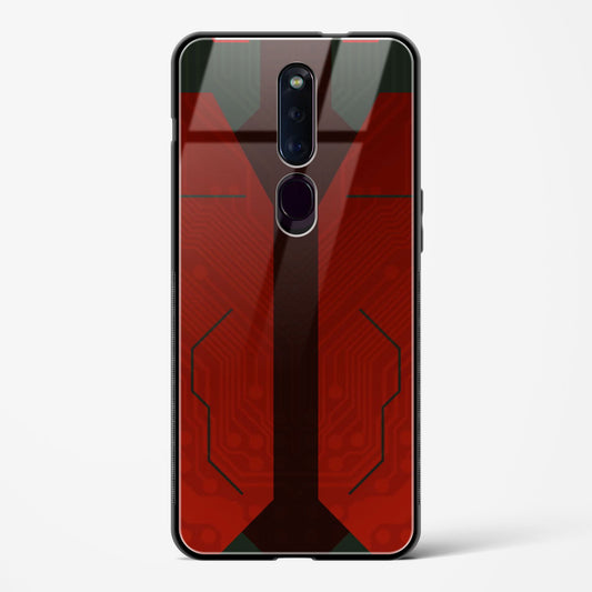 Scarlet Sentinel - Oppo F11 Pro Glass Gripper Case