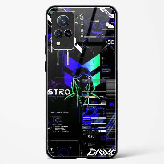 Cyber Boy Blue - Vivo V21 Glass Gripper Case