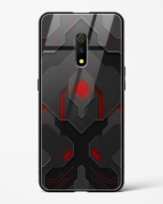 Obsidian Inferno - Realme X Glass Gripper Case