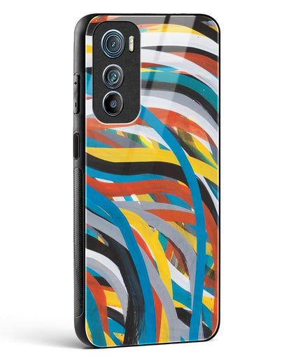 colorful stroke pattern - Motorola Edge 30 Glass Gripper Case