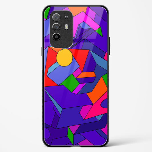 Geometric Chroma  - Oppo F19 Pro Plus Glass Gripper Case